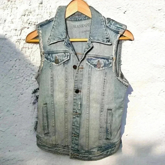 Blanknyc denim vest western ranch boho festival XS - Picture 1 of 5